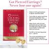imageCONNOISSEURS Locking Earring Backs  Hypoallergenic Earring Backs for Studs Hoops and More  Never Lose an Earring AgainGold Earring Backs