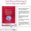 imageCONNOISSEURS Locking Earring Backs  Hypoallergenic Earring Backs for Studs Hoops and More  Never Lose an Earring AgainSilver Earring Backs