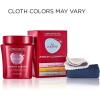 imageCONNOISSEURS AllPurpose Jewelry Cleaning Kit Liquid Solution ampamp Silver ampamp Gold Jewelry Polishing Cloths 8 Ounce