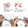 imageCONNOISSEURS Ultrasoft Gold ampamp Silver Jewelry Polishing Cloths Set of 2