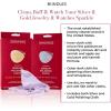 imageCONNOISSEURS Ultrasoft Gold ampamp Silver Jewelry Polishing Cloths Set of 2